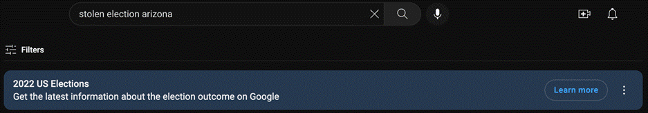 post containing election misinfo