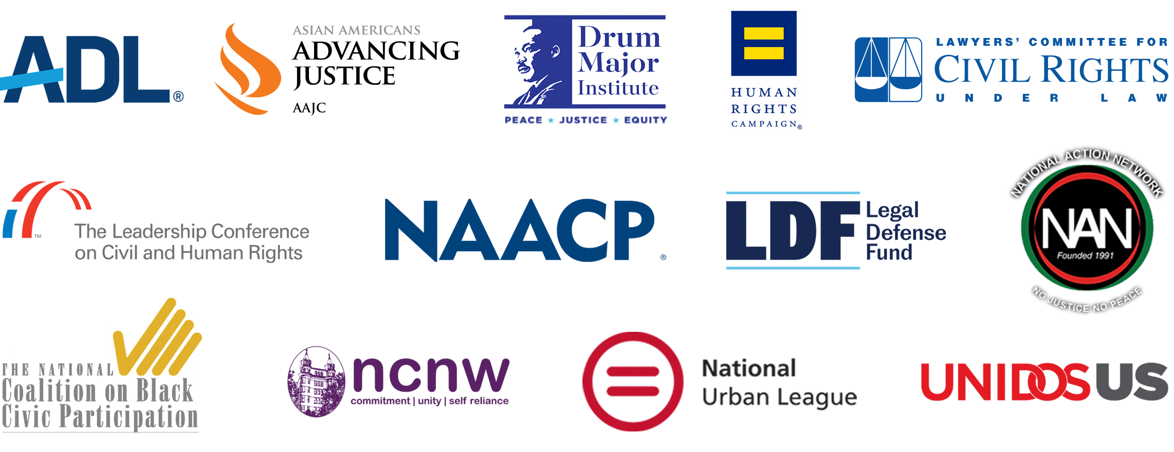 March on Washington's 60th Anniversary Co-Chairs Logos