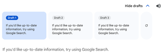Gemini draft responses 
