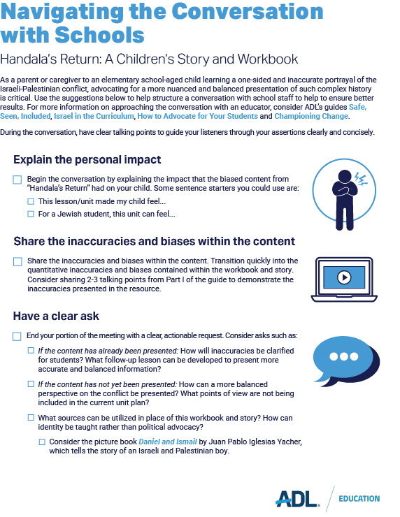 Flyer-Navigation Conversations with Schools - Handala's Return
