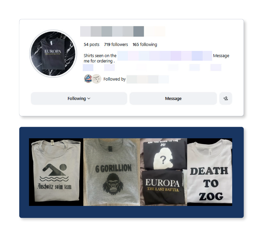 Screenshot: The Berm Pit’s Instagram apparel page features images of its T-shirts for sale. (Screenshot/Instagram)