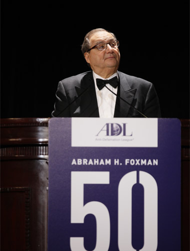 Abraham H. Foxman at Tribute Dinner