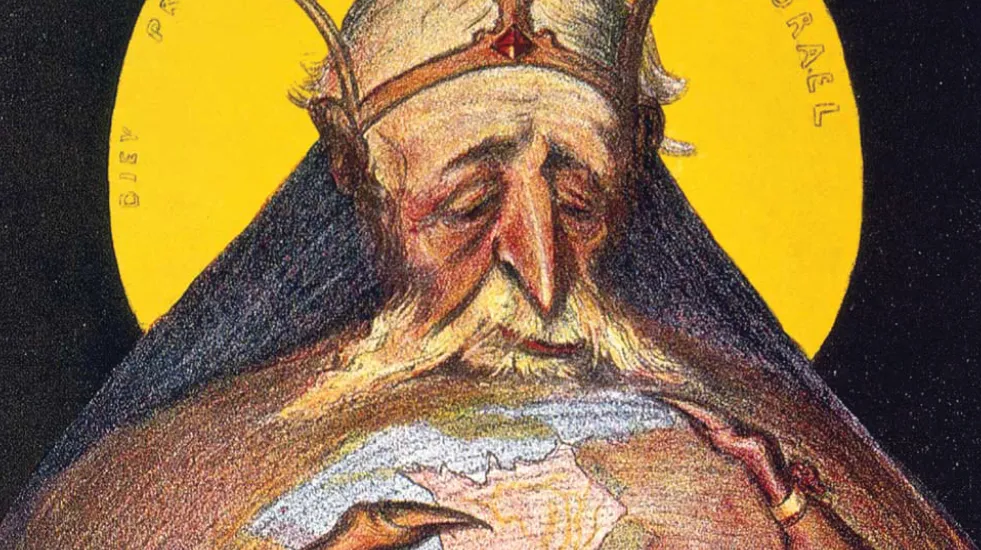 Caricature of Rothschild family on the front cover of 'Le Rire,' a French humor magazine