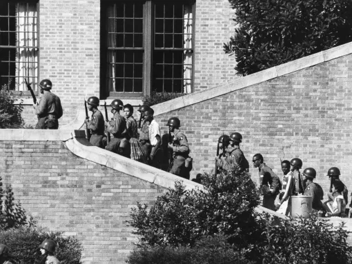 Little Rock Nine Escorted by 101st Airborne Division