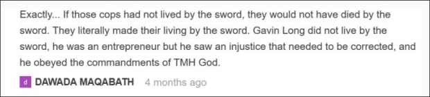 Dawada Maqabath Online Post on Gavin Long