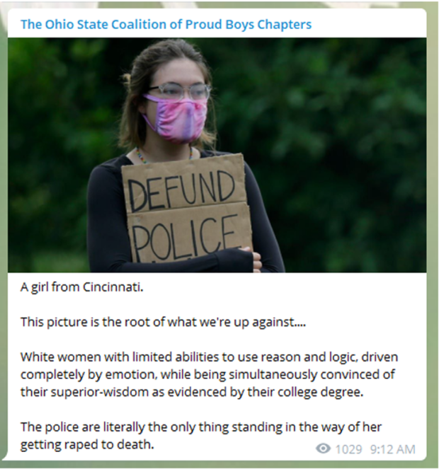 Proud Boys' Misogyny