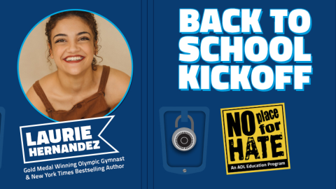 No Place for Hate Back to School Kickoff banner