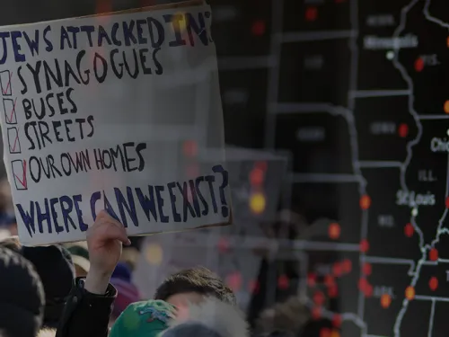 Map of antisemitism incidents