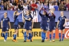 US Women's National Soccer team players postmatch with China