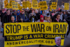 Photo: An ANSWER Coalition protest opposing the military operation against the Iranian regime on March 2, 2026, in New York City. (Adam Gray/Getty Images)